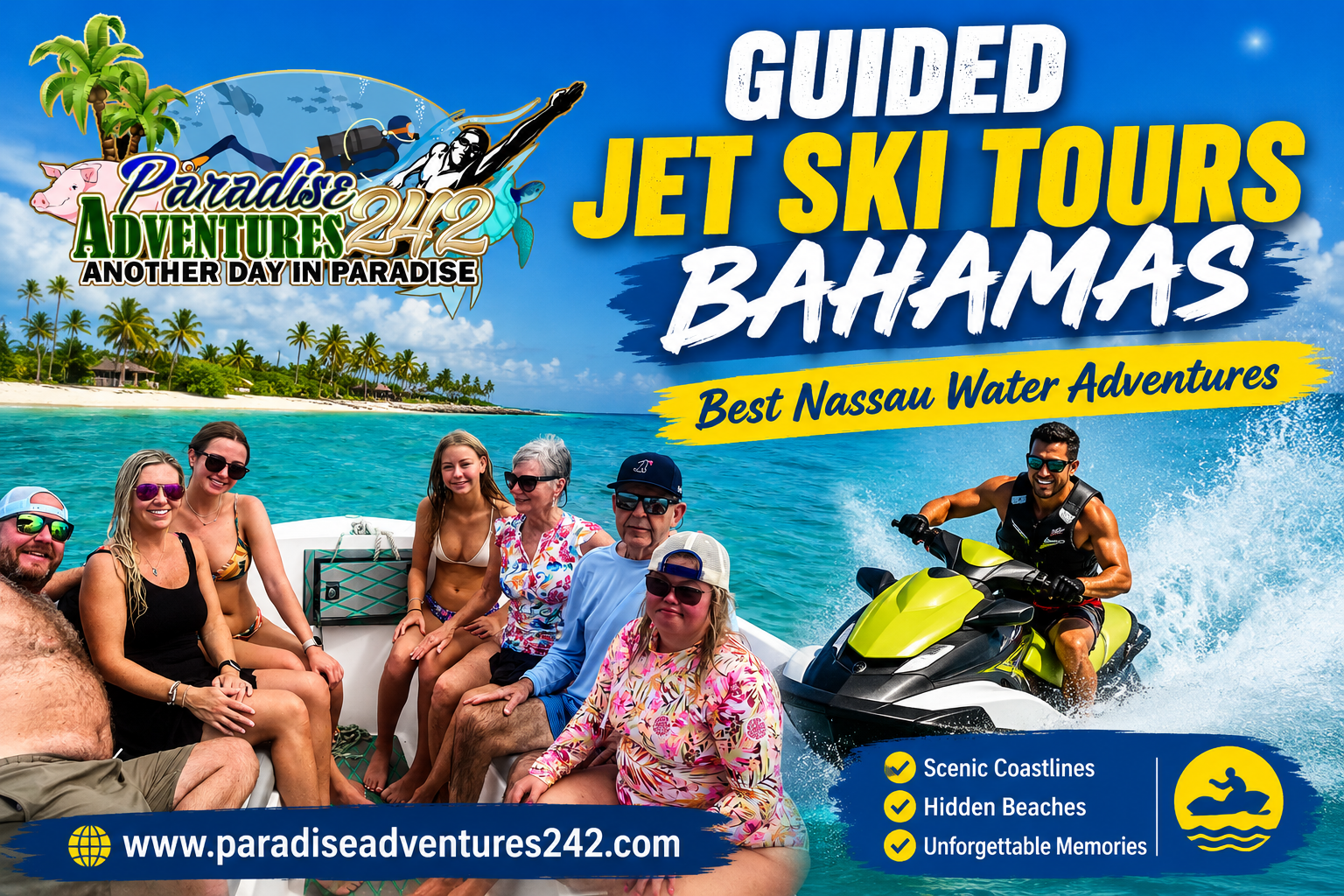 Guided Jet Ski Tours Bahamas